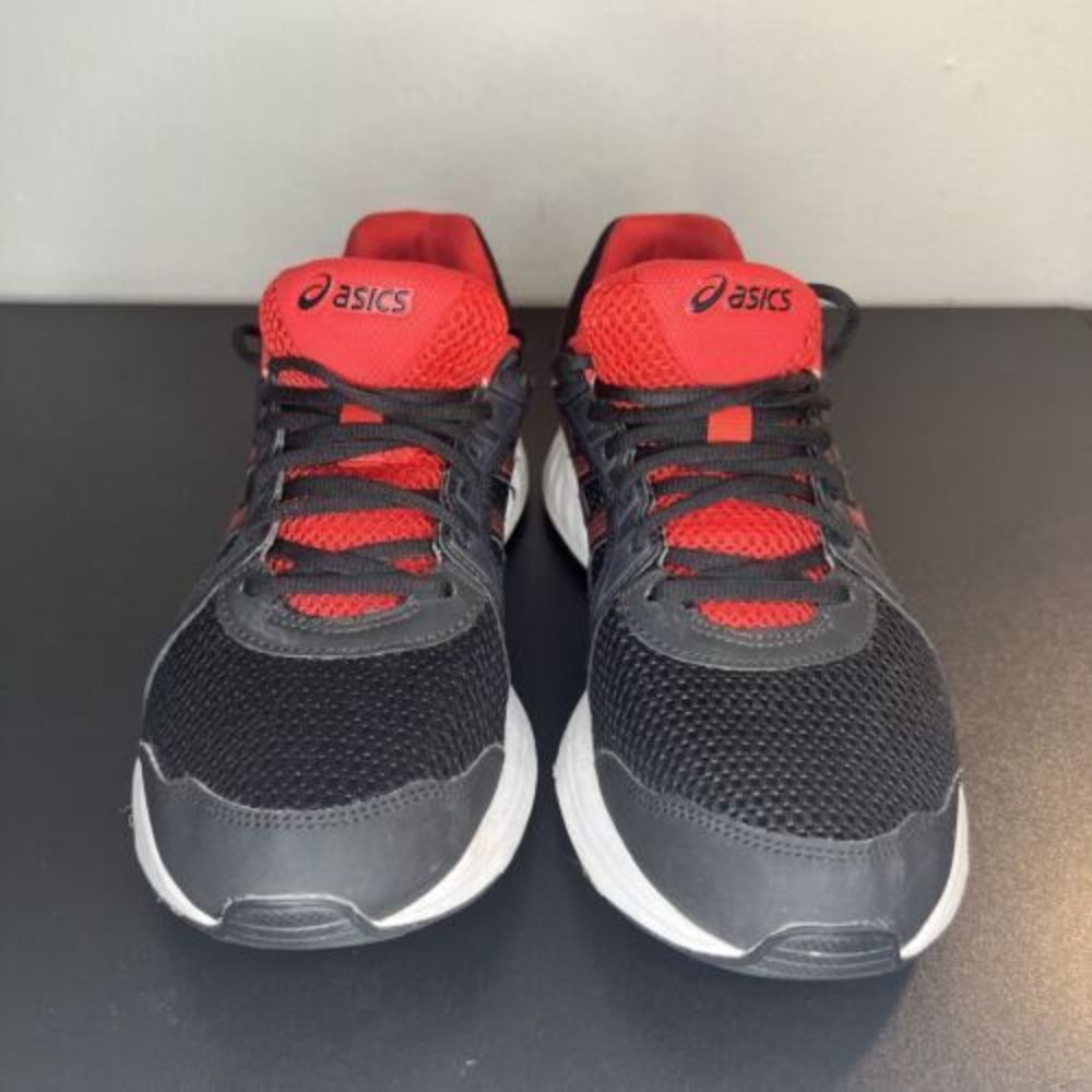 Asics Mens Size 8.5 Jolt 2 Running Shoes 1011A167 Red/Black Lace Up Sneakers - Picture 4 of 10